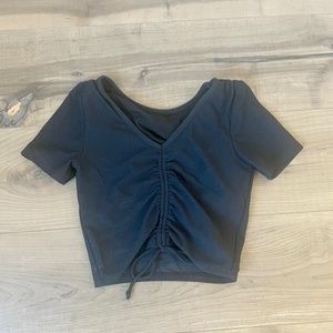 Five Dancewear Black Tie Top - YXL